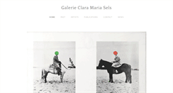 Desktop Screenshot of galerie-claramariasels.de