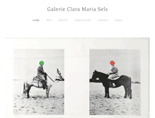 Tablet Screenshot of galerie-claramariasels.de